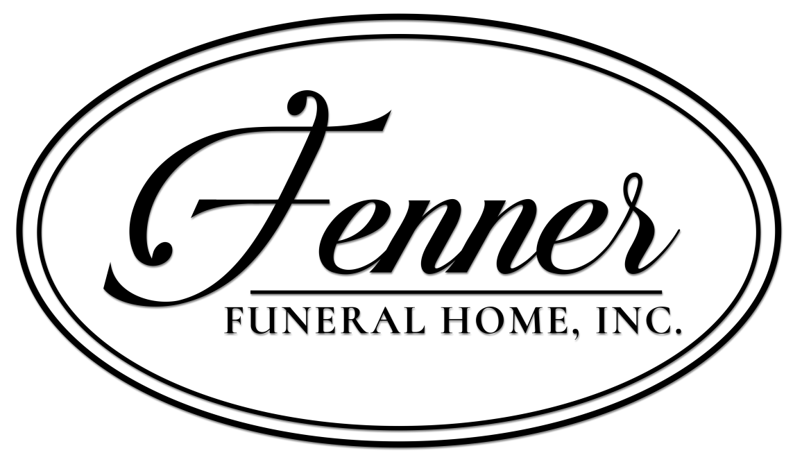 Fenner Funeral Home, Inc. logo in an oval with the word 