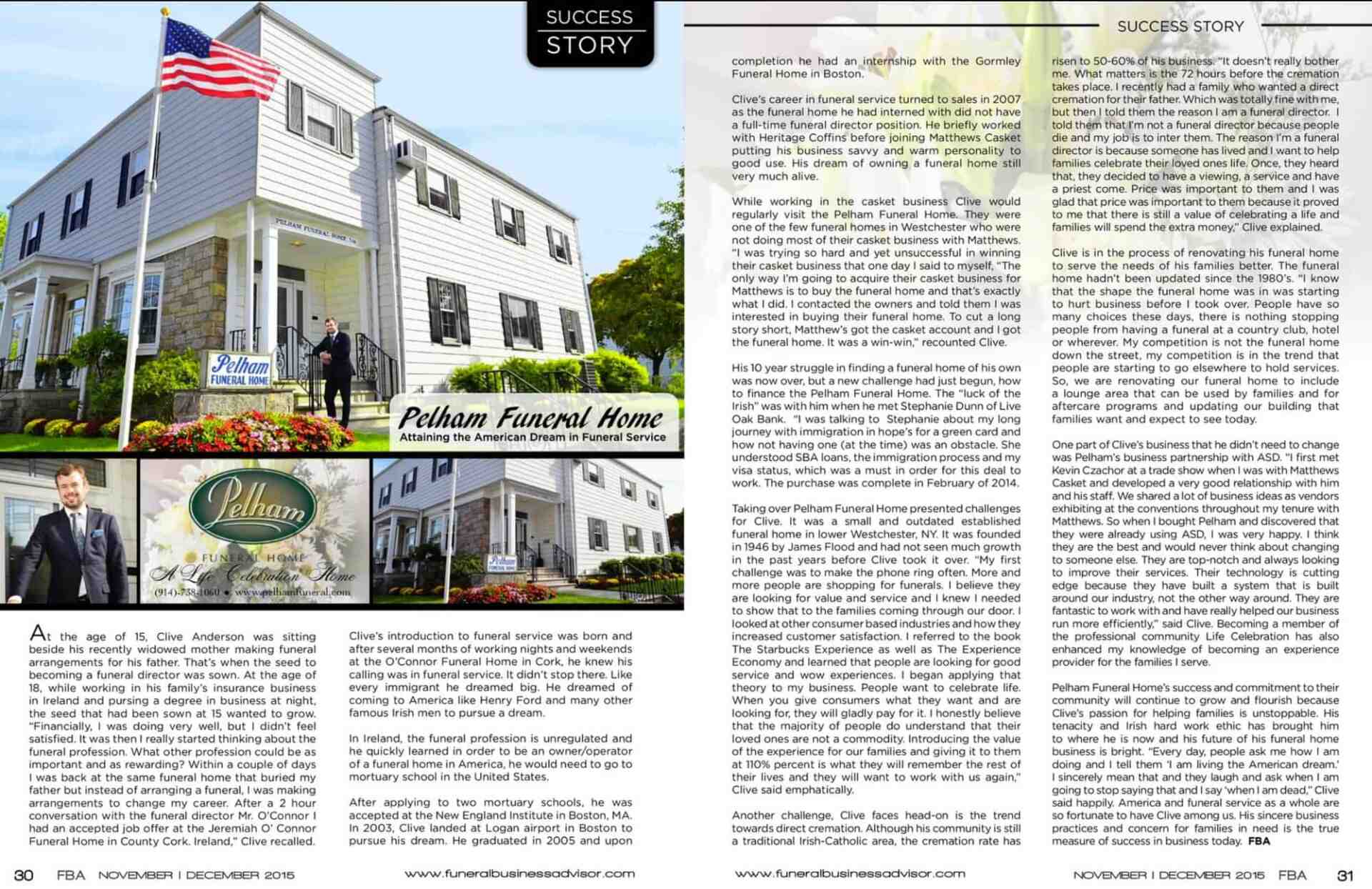 Pelham Funeral Home's Success Story