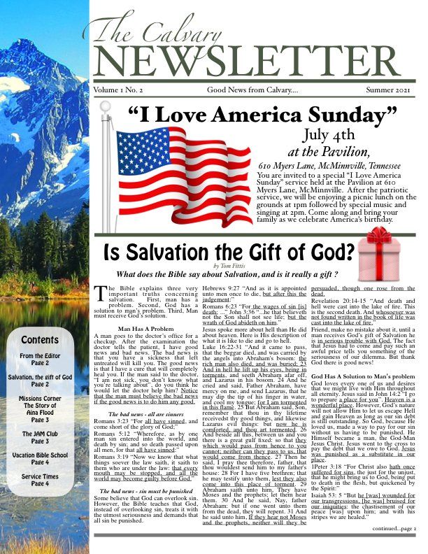Newsletter with 