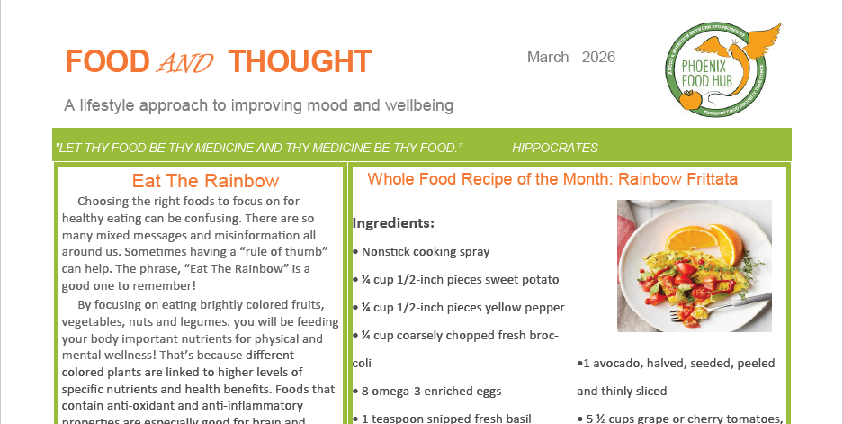 Newsletter with the title