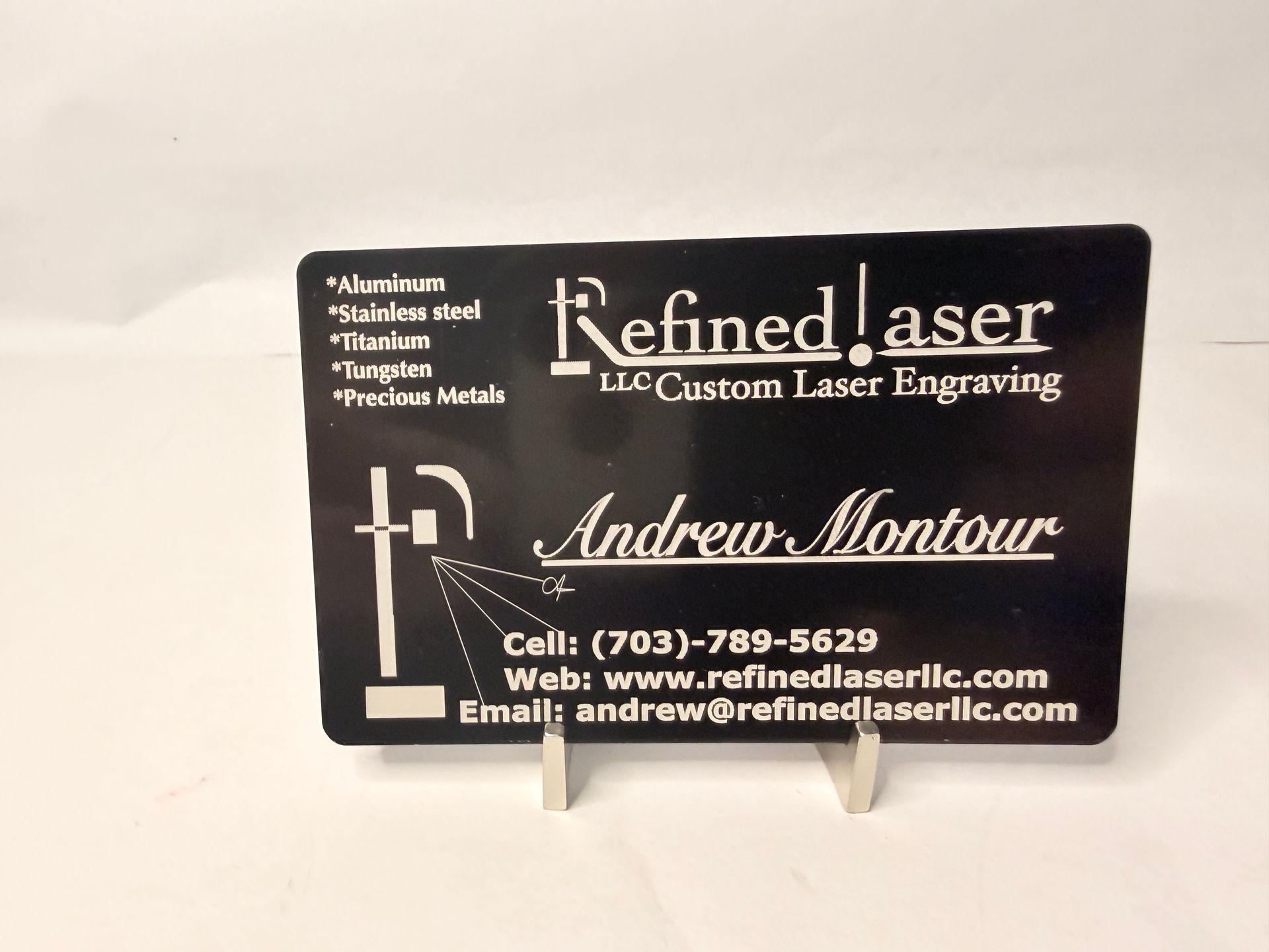 Aluminum Business Cards