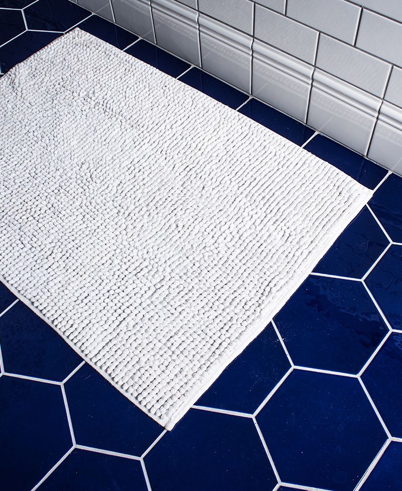 Bathroom With Blue Tiles Bathroom With Blue Tiles