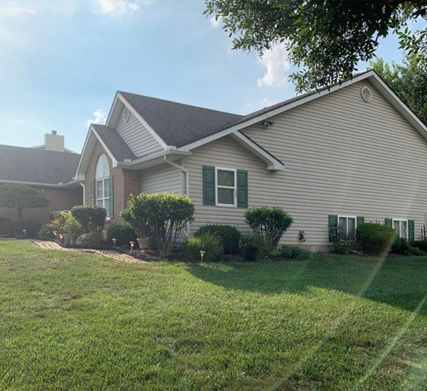 New siding on a home in Circleville, Ohio
