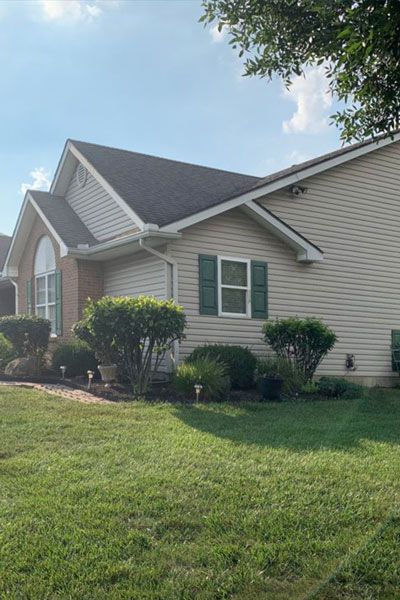 New siding on a home in Circleville, Ohio