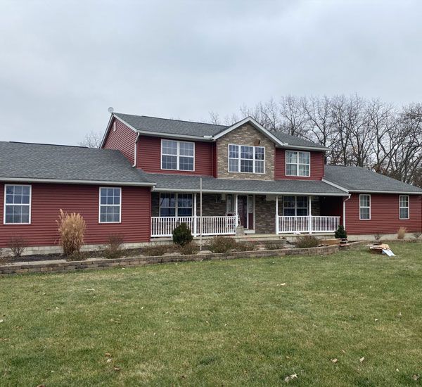 Completed Allstate Exteriors roof replacement project in Columbus, Ohio
