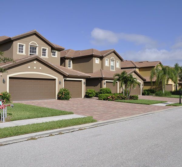 A row of homes in Naples, Florida.