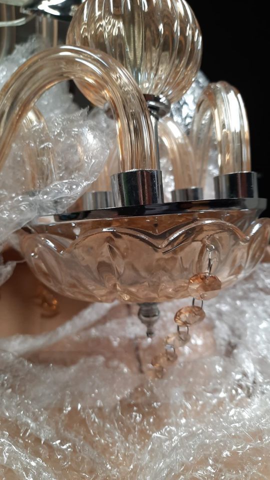 decoração Lustre Candelabro de Cristal 5 braços novo
R$300