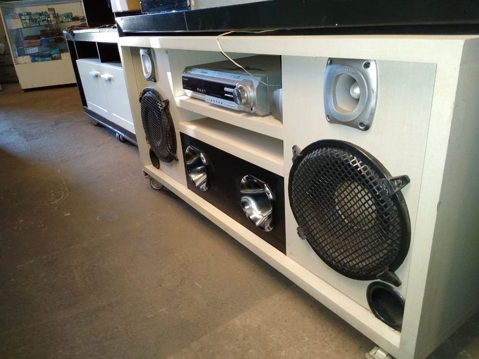 som Rack com home Panasonic 5.1 com 02 altofalantes 12