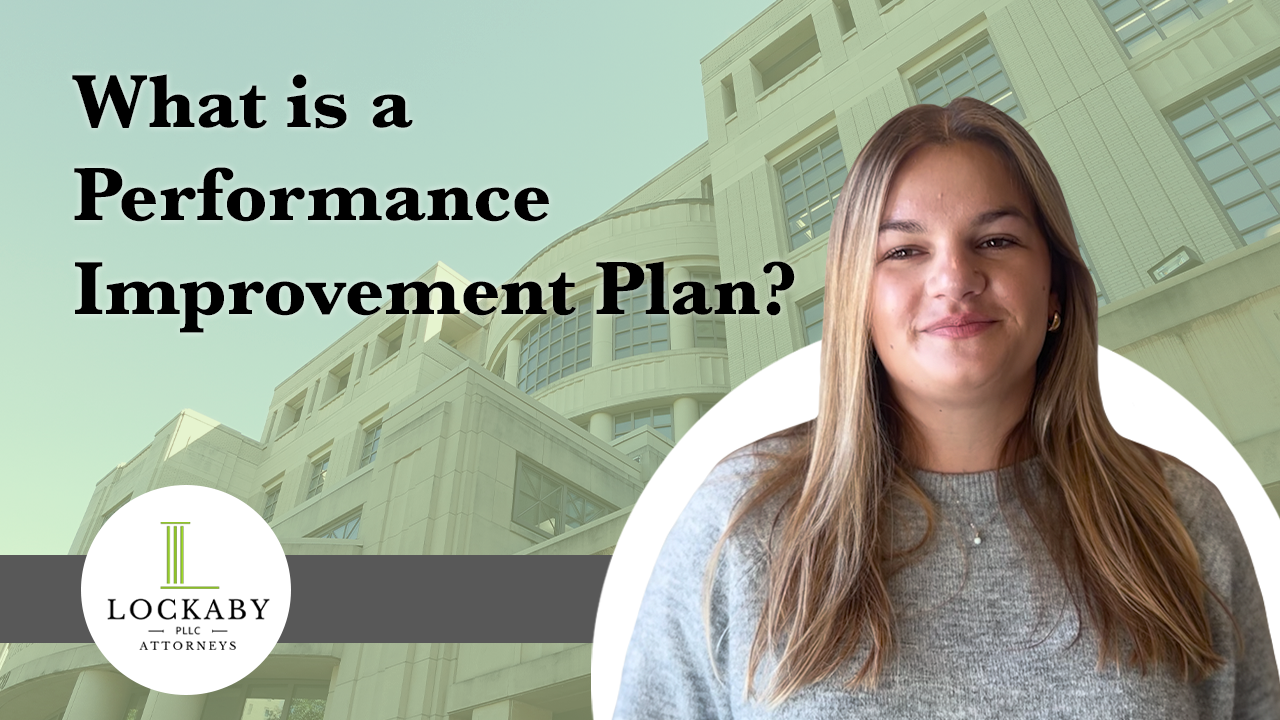 Abigail Wearden in front of a building, Title: What is a Performance Improvement Plan?