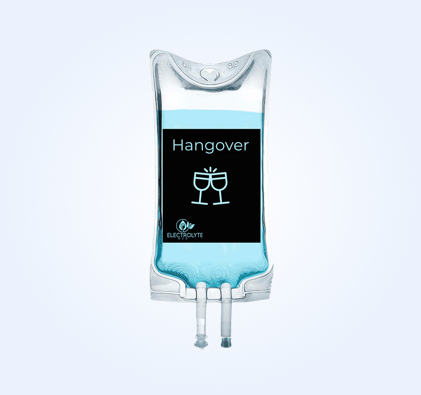 IV bag labeled