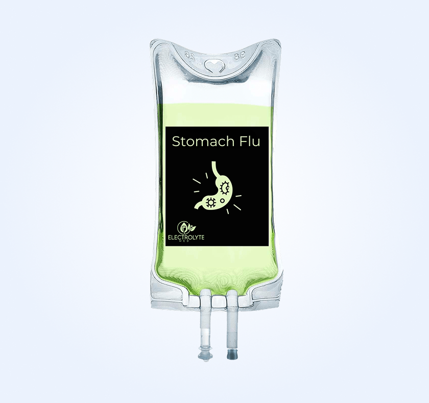 IV bag labeled