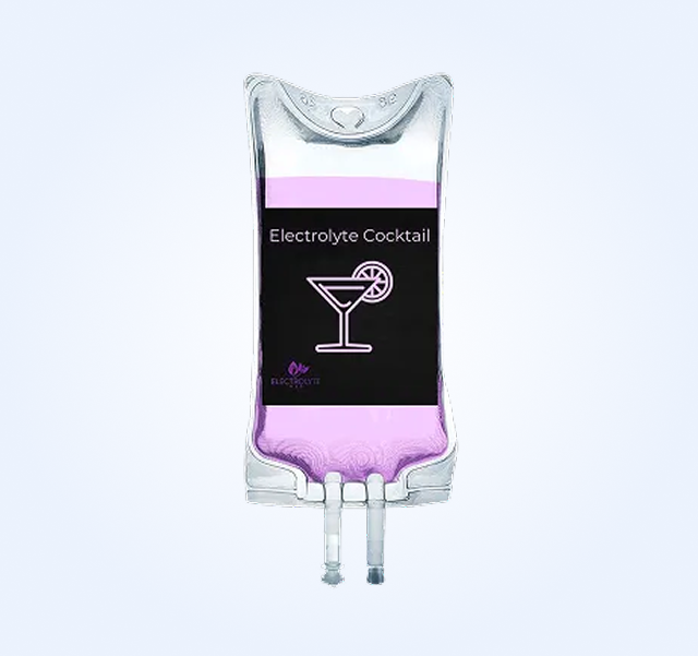 IV bag labeled
