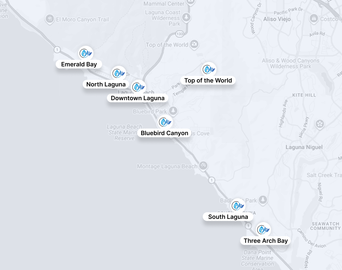 Map with location markers for Oatmeal Bay, Downtown Lagos, South Lagos, and other Lagos points of interest