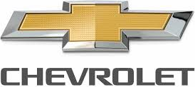 Chevrolet logo with gold bowtie emblem and gray text on white background