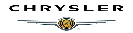 Chrysler logo with winged emblem and black wordmark