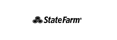 State Farm logo in black on a white background