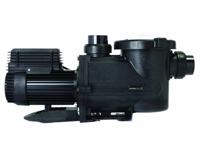 A Black Swimming Pool Pump on a White Background — Taree Pool Supplies in Taree, NSW