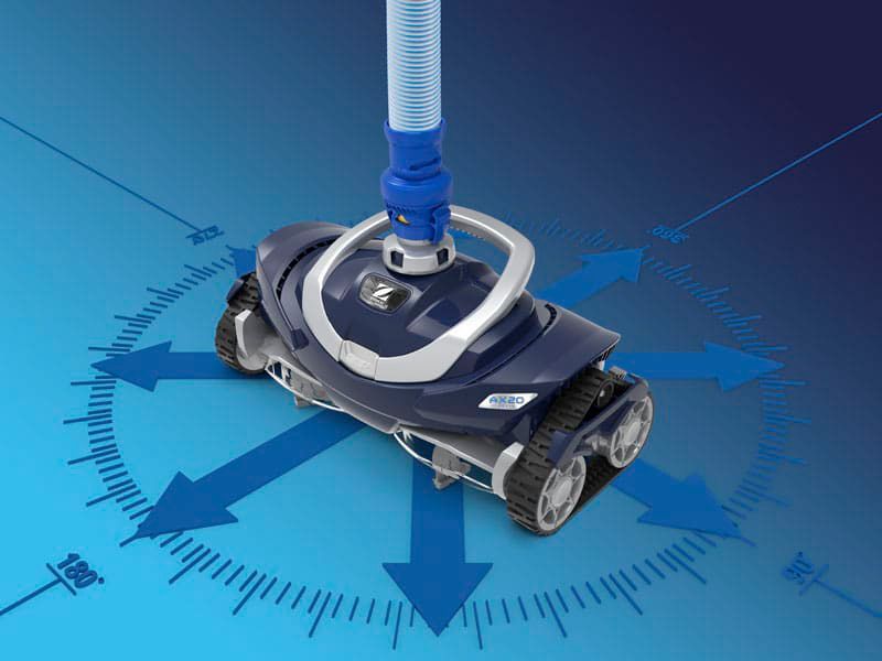 A Robotic Pool Cleaner With Arrows Pointing in Different Directions — Taree Pool Supplies in Forster, NSW