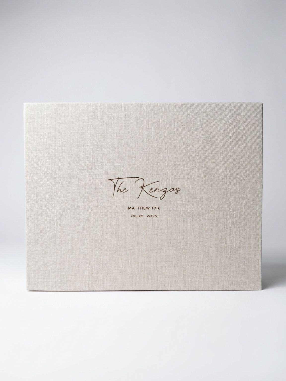 Engraved Linen Box