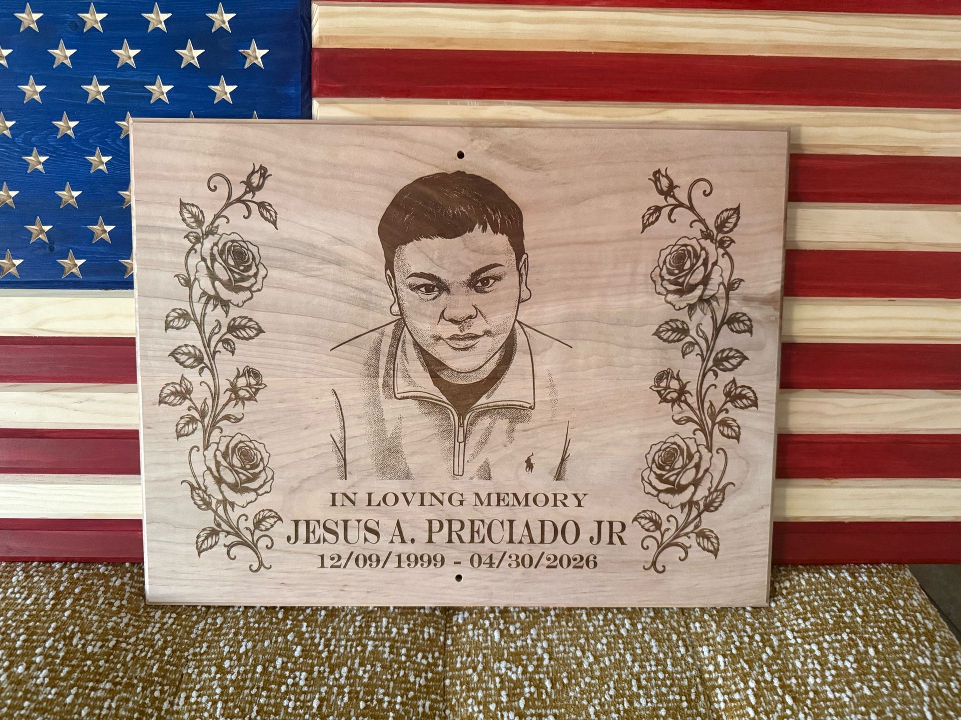 Walnut Custom Plaque