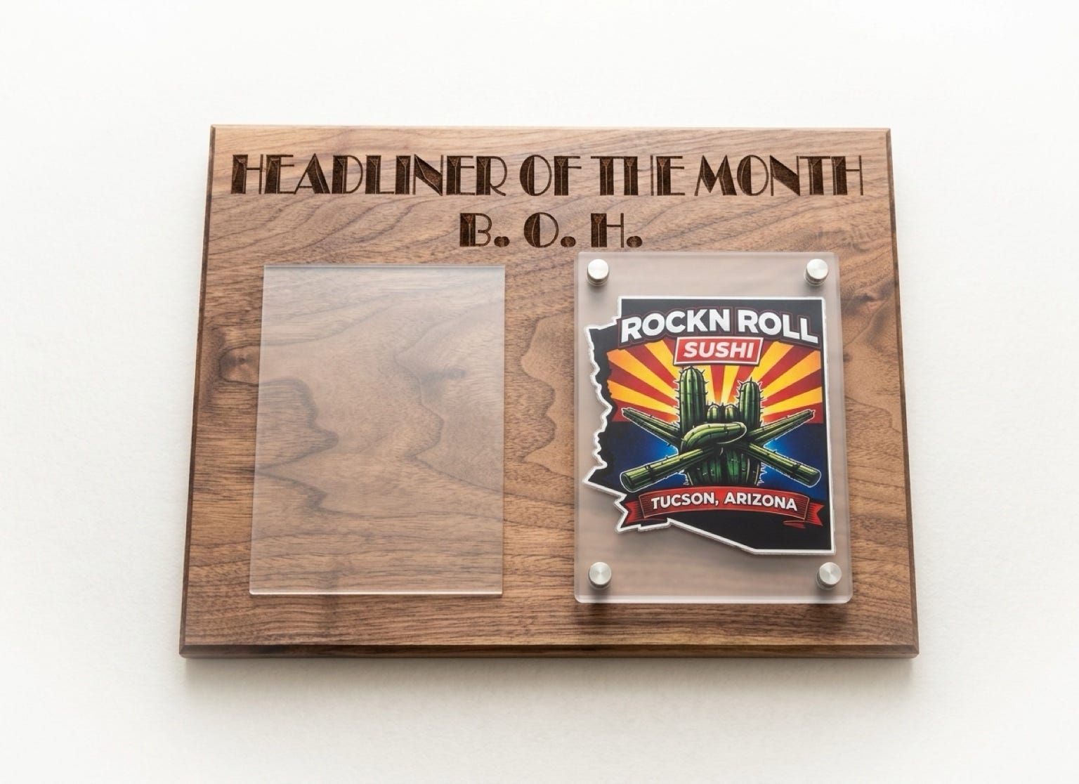 Employee of the Month wood plaque