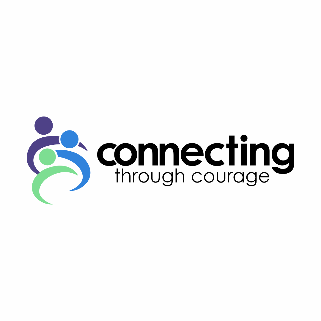 Logo of three overlapping figures in purple, blue, and green, with the words 