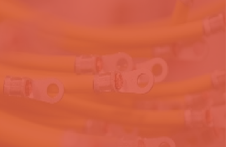 Crimped wire terminals on insulated cables