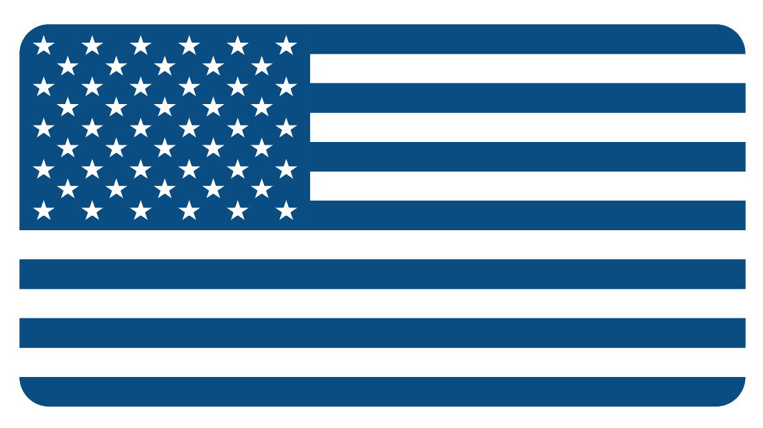 A blue American flag icon.