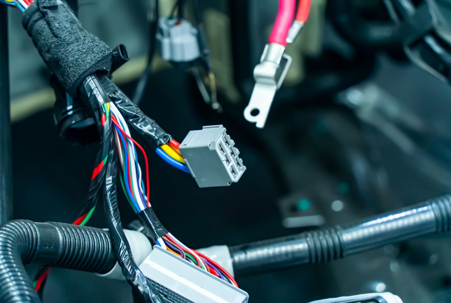 Automotive wire harness connector assembly engineered by Kato Cable for reliable OEM systems