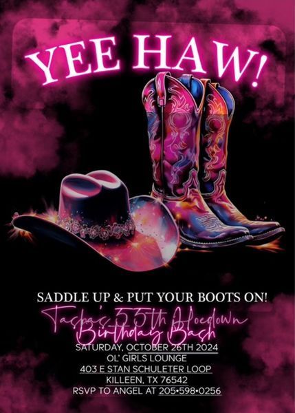 Yee haw saddle up and put your boots on !