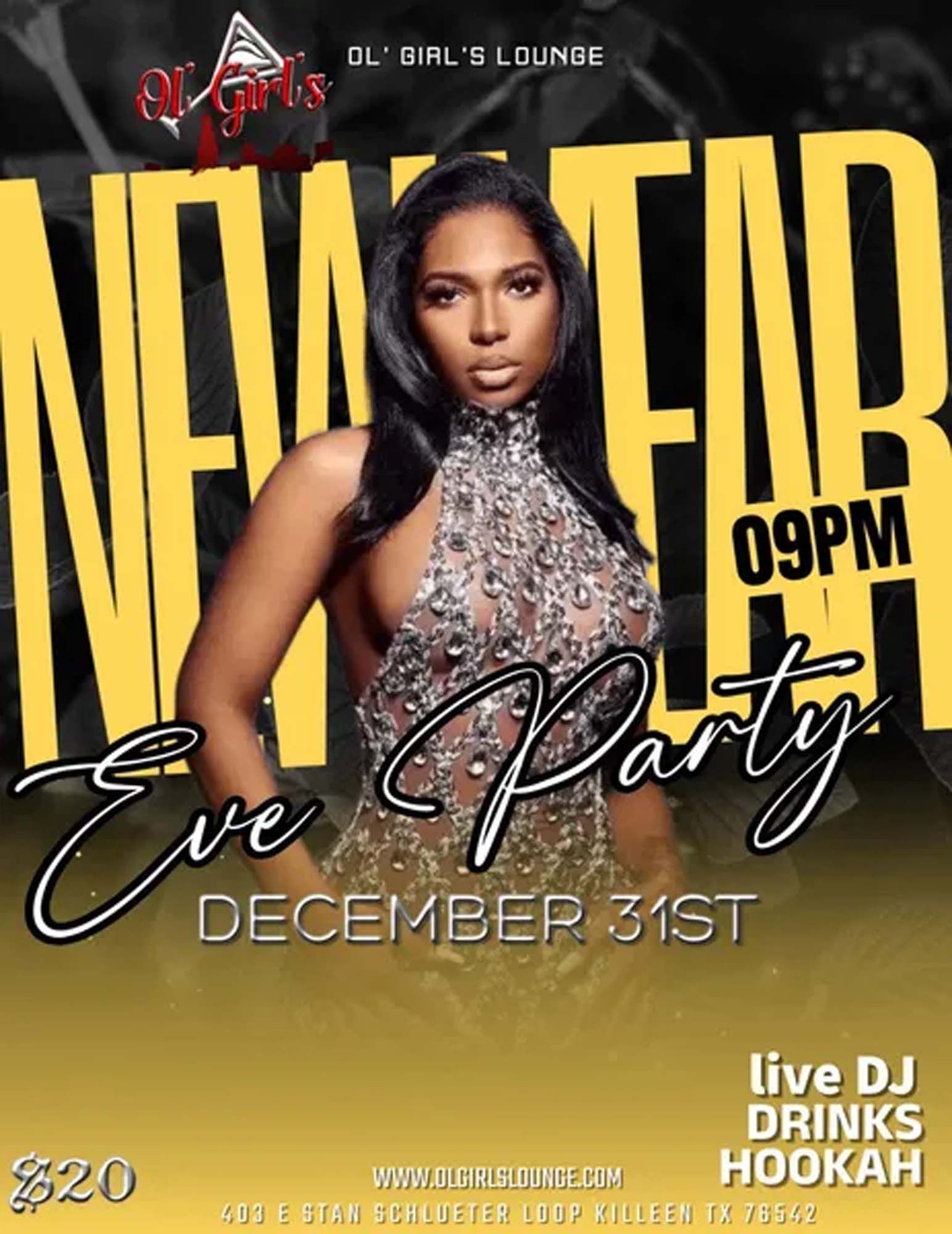 A poster for a new year eve party on december 31st