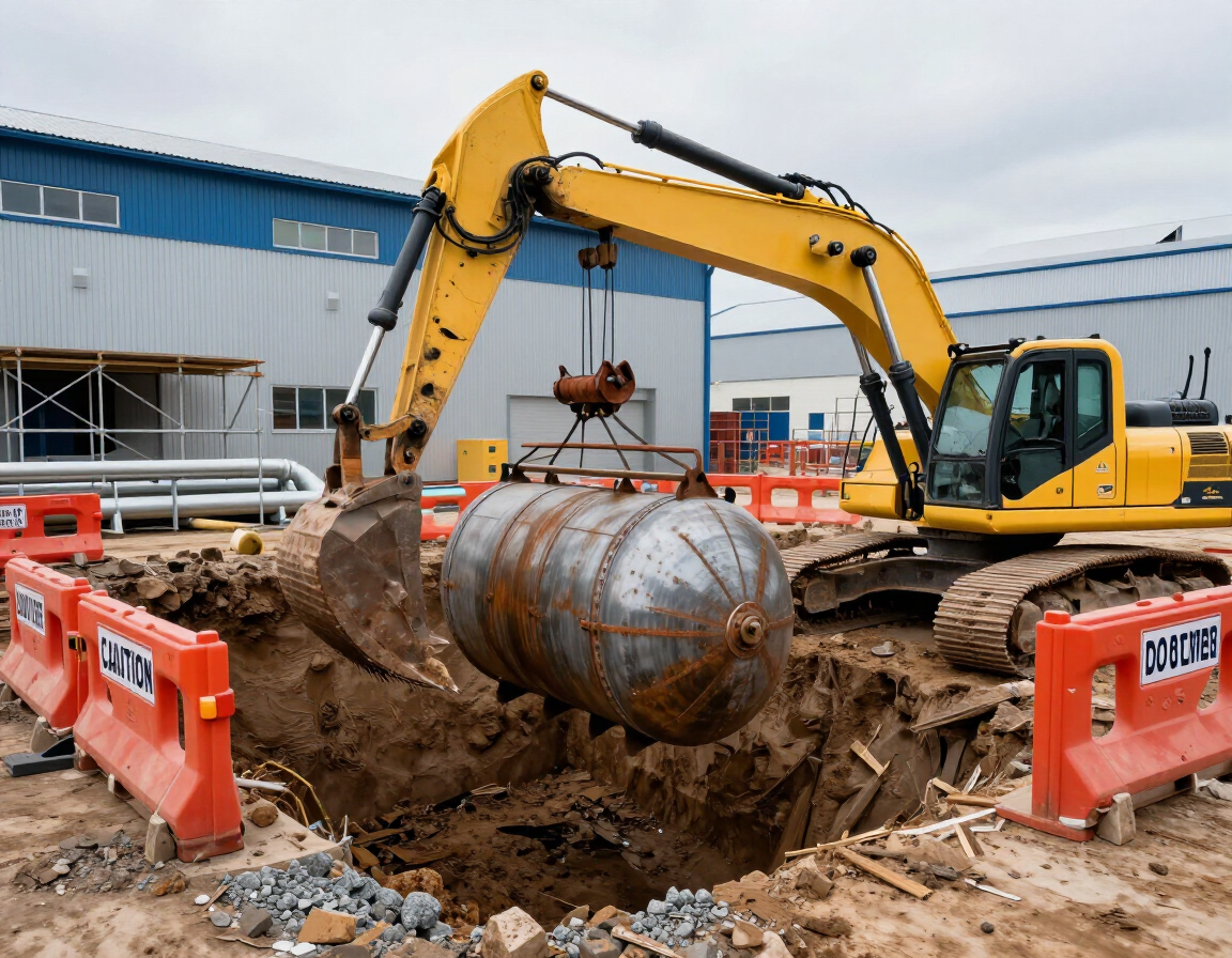 Underground storage tank site