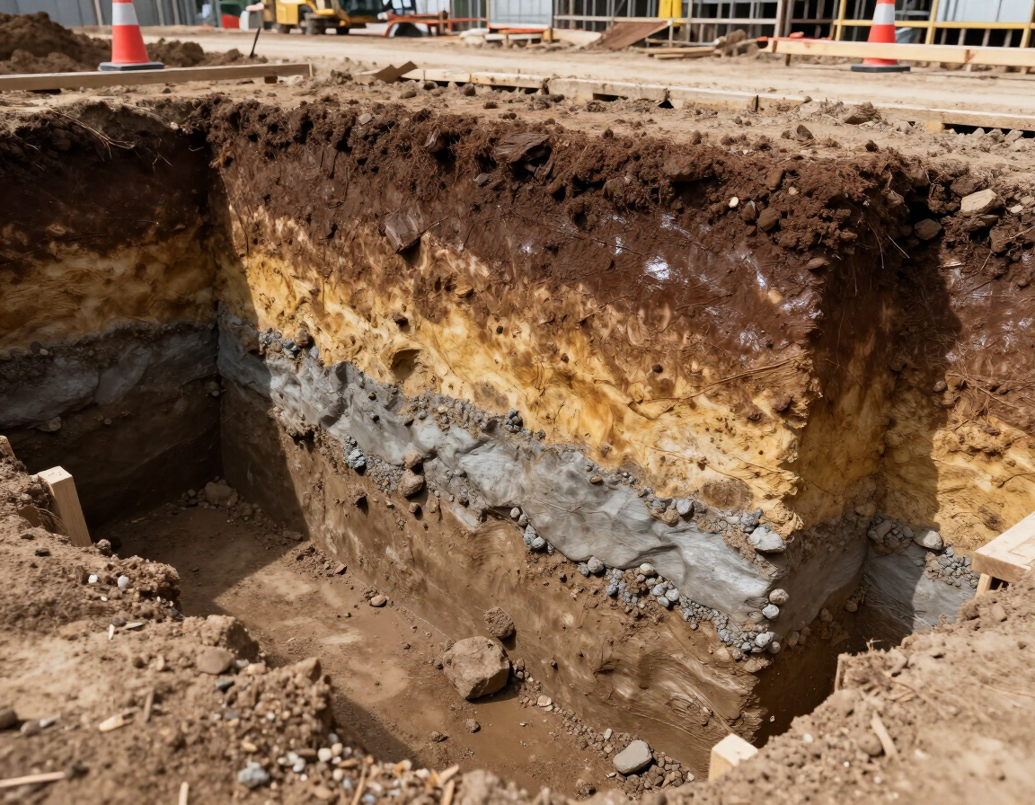 Soil profile sample