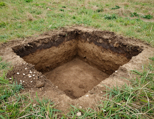 Septic soil evaluation test pit