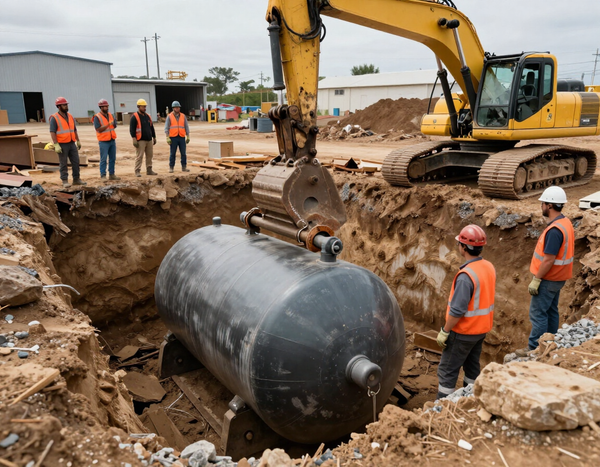 Underground storage tank excavation