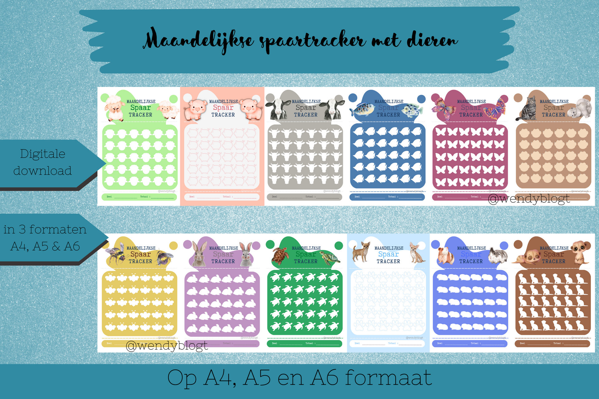 Maandtracker dieren