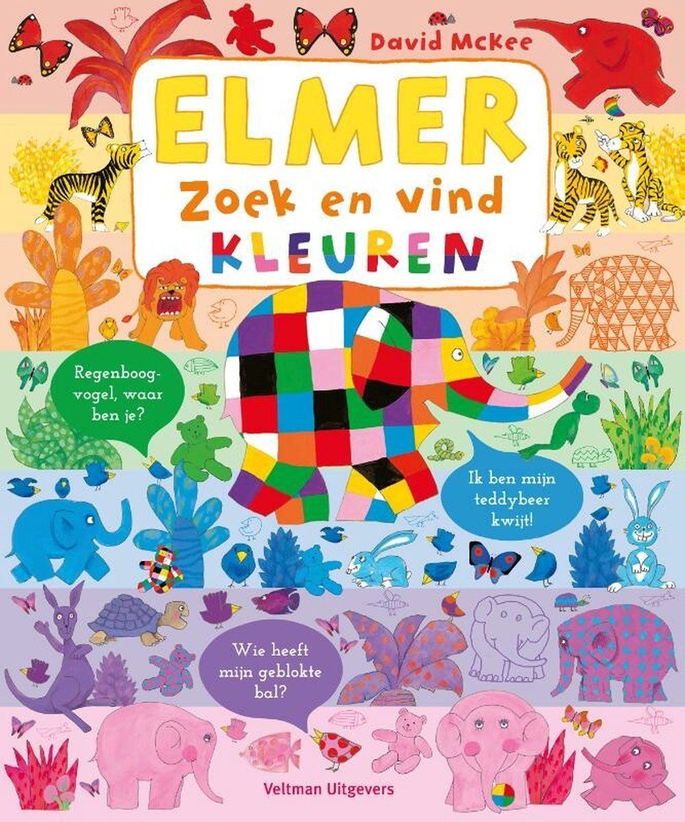 Boekrecensie Elmer zoek en vind - Kleuren - David Mckee Boekrecensie Elmer zoek en vind - Kleuren - David Mckee