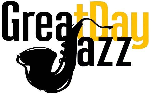 A black and yellow logo for great day jazz