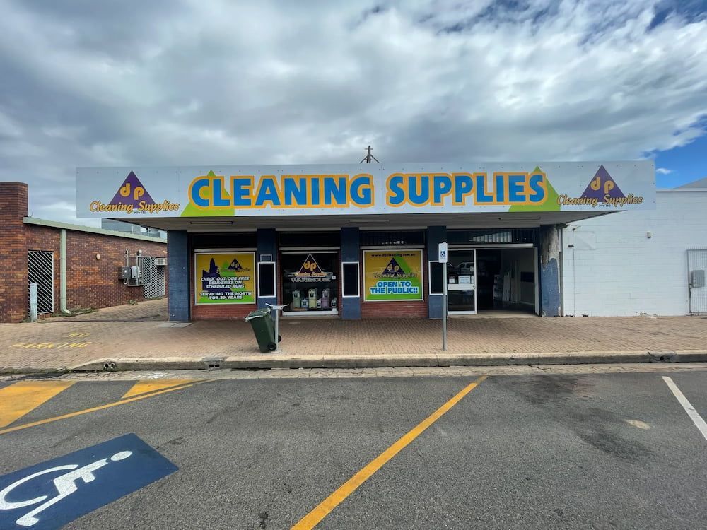 A Cleaning Supplies Store With A Handicapped Parking Spot In Front Of It — DP Cleaning Supplies Pty Ltd In Mareeba, QLD