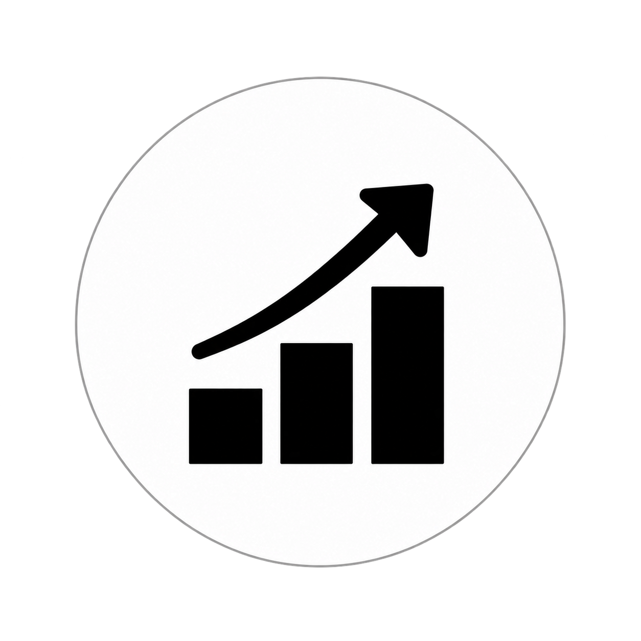 Calendar icon with a black outline on a light gray circle