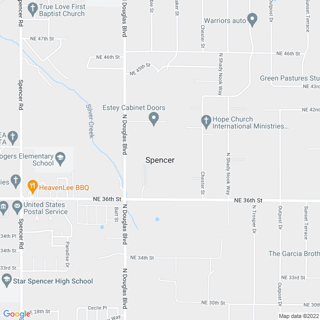 Map of business location