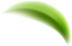 Uma folha verde está flutuando no ar sobre um fundo branco.