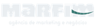 The logo for marfim agency de marketing e negócios