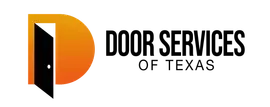 Logo for Door Services Central Texas: green and gold door icon within a circle.