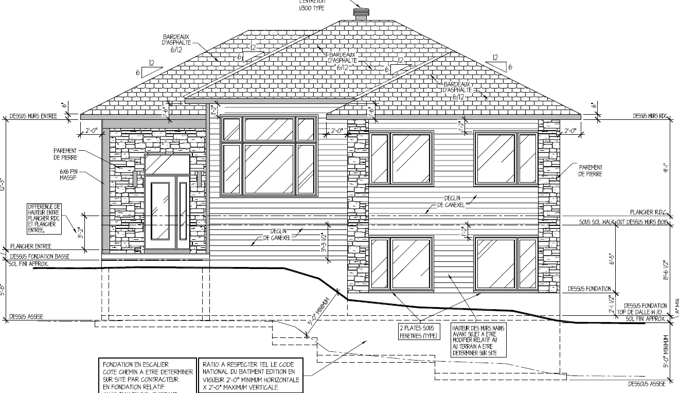 A black and white drawing of a house with a roof