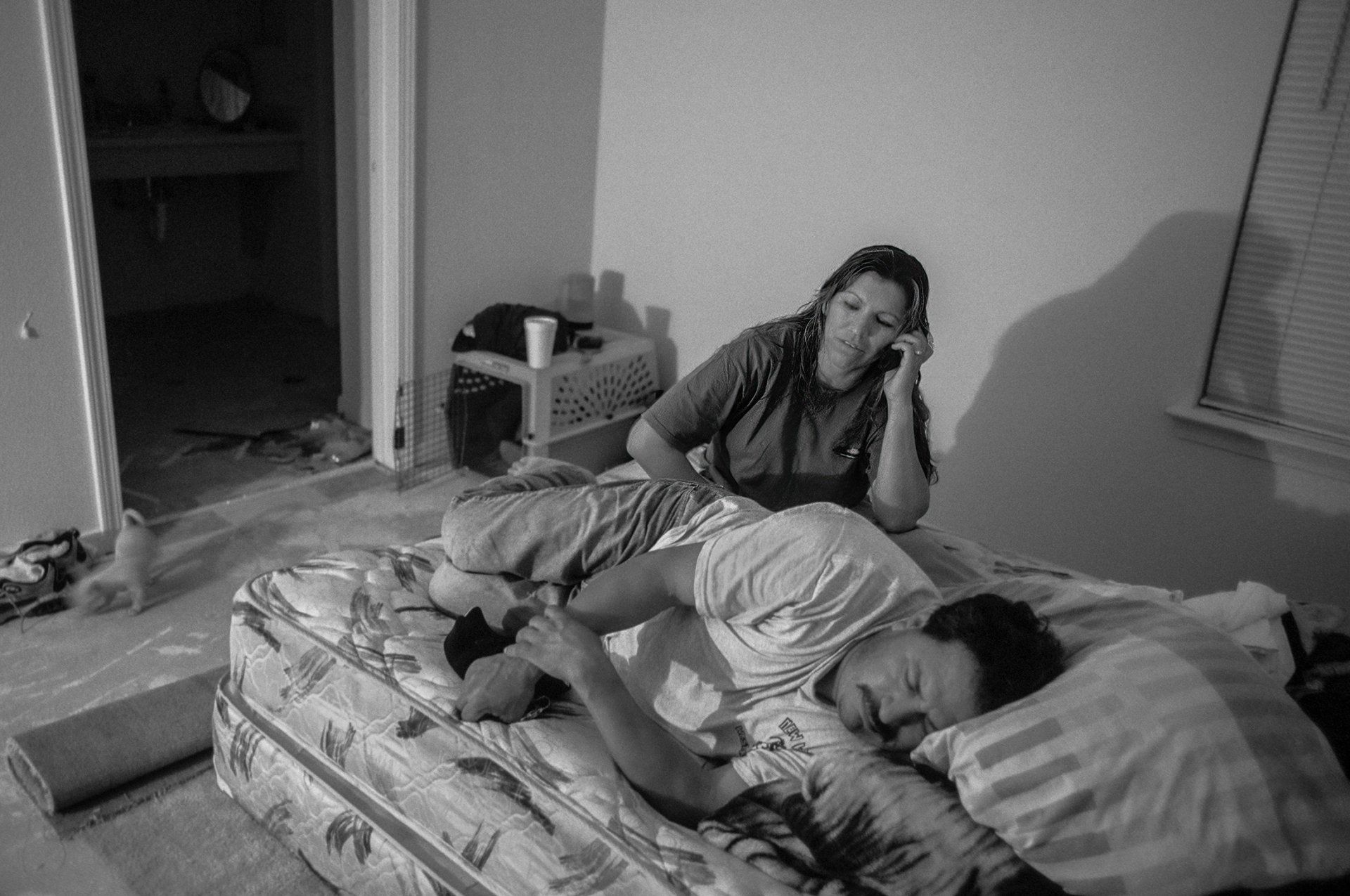 From their temporary home, Maria talks with her daughters letting them know they will soon be back together.