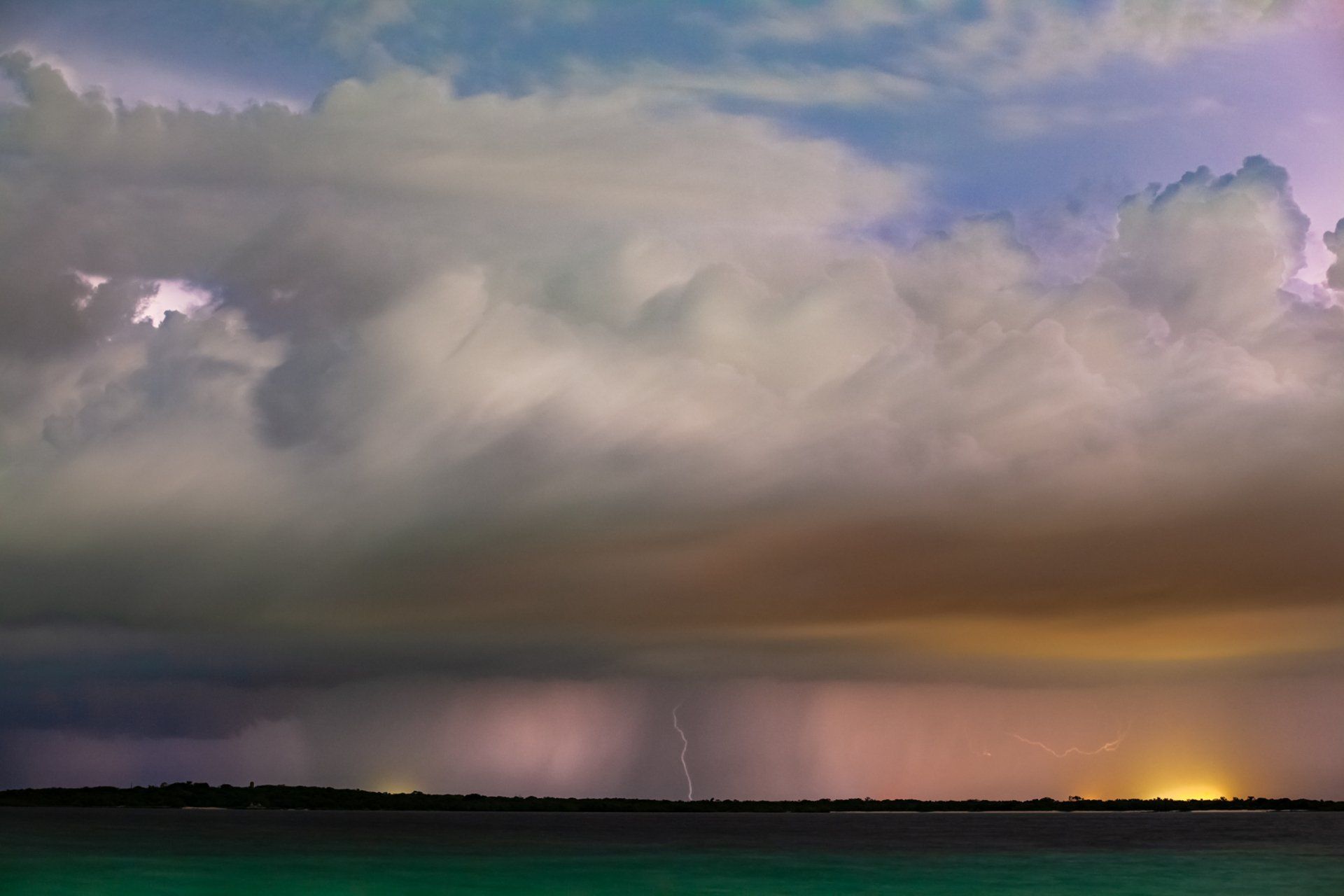  Storms near Cayo Las Brujas, Cuba. 