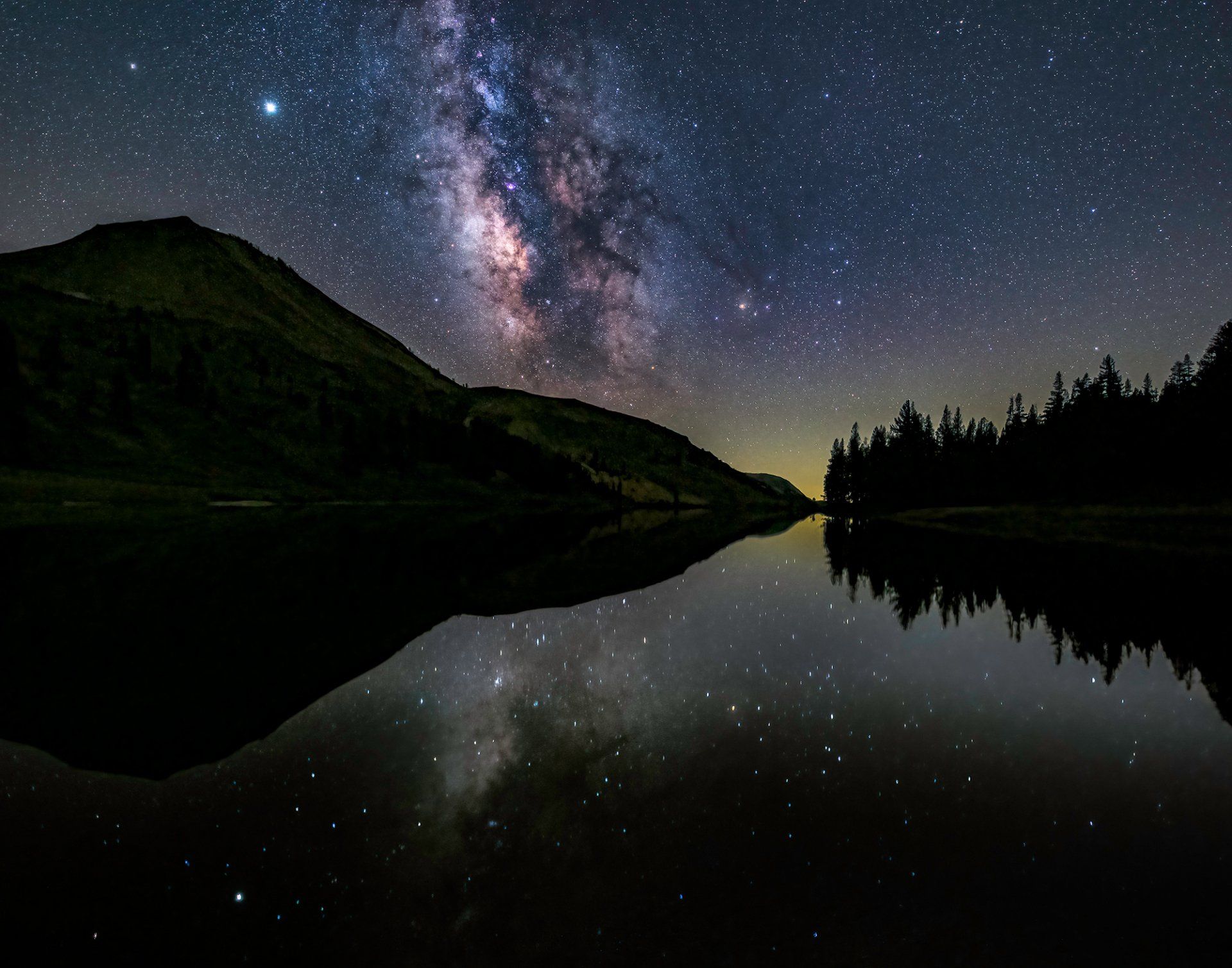  Upper Highland Lake, Sierra Nevada, California (Stacked Image for noise reduction) 