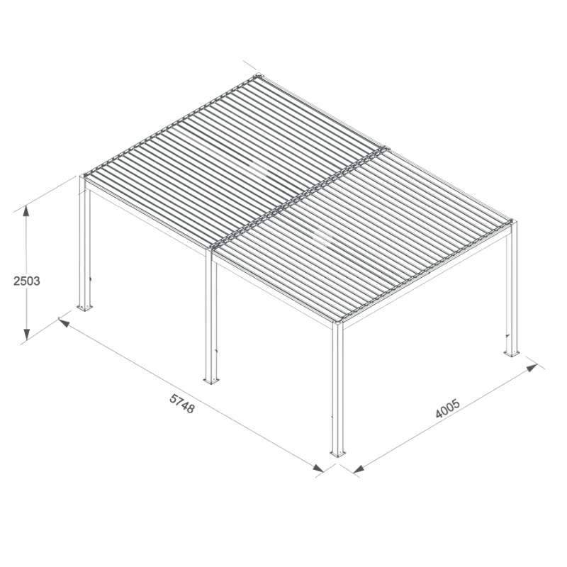 Pérgola bioclimática premium para terrazas residenciales con control solar inteligente, ventilación natural, protección contra lluvia y eficiencia energética.