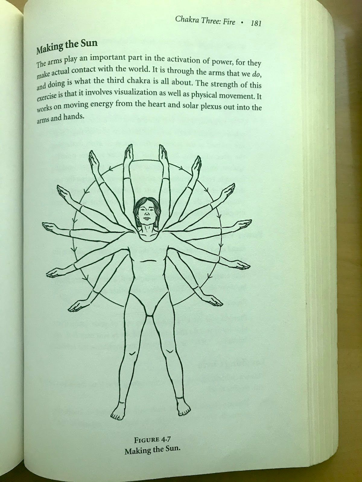 A book is open to a page that says making the sun